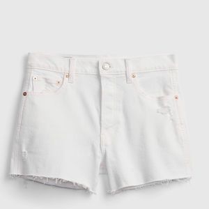 Gap Women’s White Cheeky Shorts, High Rise